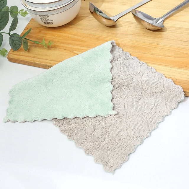 10 Uds paños de limpieza absorbentes para el hogar paños de cocina antiadherentes toallas de aceite Ndcxsfigh Nuevos Originales