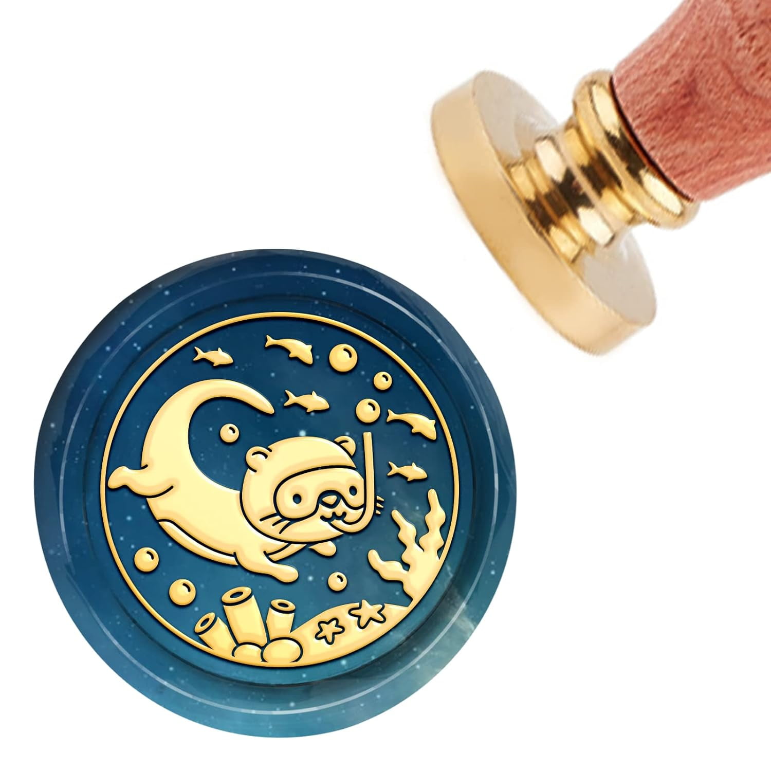 Taurus Zodiac Wax Seal Stamp - Brass Head With Wood Handle For Letters & Invitations