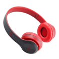 thumbnail image 3 of Auriculares para sobre oreja, Auriculares estéreo inalámbricos con cancelación de ruido, Auriculares inalámbricos con cable ＆ Mod rojo CUTICAT Auriculares plegables, 3 of 8