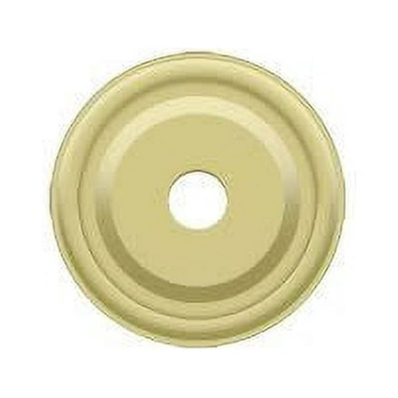Deltana BPRC100U3 Base Plate for Knobs; 1" Diameter; Bright Brass Finish