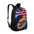 thumbnail image 2 of Uourmeti Blue Lightning Bolt Print Large Capacity Backpack for Outdoor School, Multiple Pockets Stylish Everyday Backpack Lightweight School Backpack, 2 of 6