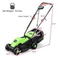 thumbnail image 4 of Aimee Lii 14 Inch Electric Push Lawn Corded Mower with Grass Bag for Garden Yard, Green, 4 of 10