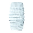 thumbnail image 2 of 2PCS Women Knit Leg Warmers, Ribbed Slouchy Leg Warmers 17.32 Inch Long, Soft Stretchy Knitted Leg Socks for Party Daily Casual Wear, Sky Blue, 2 of 4
