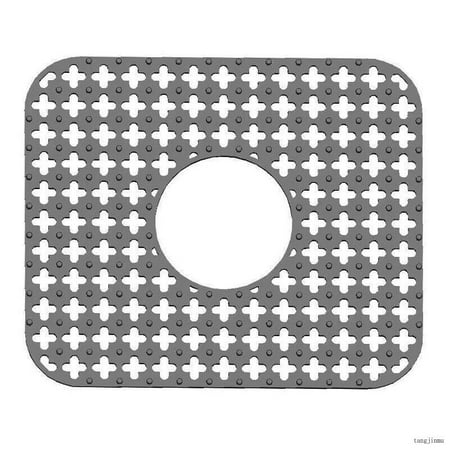 

Silicone Sink Protector Rear Drain Kitchen Sink Mat Grid Accessory Non-Slip