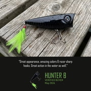 Googan Squad Blooper Topwater Fishing Lure, Ghost Gill, 2.75-Inch, 3/8 Oz