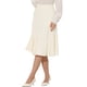 thumbnail image 4 of Falda elegante midi de cintura alta con cremallera lateral A-Line para mujeres Inspire Chic, 4 of 5