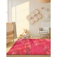 thumbnail image 6 of Unique Loom Jardin Collection Area Rug (8' Square Pink/Brown), 6 of 7