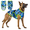 Blue, variant on Camouflage Dog Vest, Adjustable Pet Vest, Lightweight Polyester Apparel Pet Jacket Clothes for Outdoor Walking, 9 Sizes (XS-5XL)