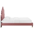 thumbnail image 4 of Modway Sasha Button-Tufted Performance Velvet King Bed in Dusty Rose, 4 of 10