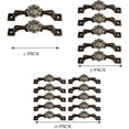 thumbnail image 3 of Urbalabs Cast Iron Kitchen Cabinet Handles and Drawer Pulls Western Concho Cross Horseshoe and Star Country Home Rustic Decor Farmhouse Cabinet Handle Cabinet Knobs (10, Copper Cowboy Taking a Knee), 3 of 7