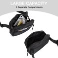 thumbnail image 3 of Belt Bag for Women Men Fashionable Crossbody Fanny Pack for Women Waist Bag with Adjustable Strap Black, 3 of 8