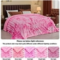 thumbnail image 4 of Super Soft Faux Fur Blanket Twin Size Pink Sherpa Fuzzy Plush Warm Blanket for Sofa Bed (Pink, Twin(60"x80")), 4 of 7