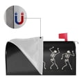 thumbnail image 5 of PHELIKA Dancing Skeleton Halloween Magnetic Mailbox Covers Standard Size 21"H x 18"W, 5 of 8