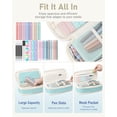 thumbnail image 6 of Four Candies 39 PCS Aesthetic Supplies, 12 Pastel Highlighters, 5 Black Ink Gel Pens, 6 Mechanical Pencils Set 0.5 & 0.7mm for Stationary College Essentials (Blue), 6 of 8
