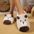 thumbnail image 6 of JUSLIO Womens House Slippers Flat Sole Non Slip Indoor House Slippers Closed Toe Slide Slip On Fuzzy Plush Slippers Beige, 6 of 8