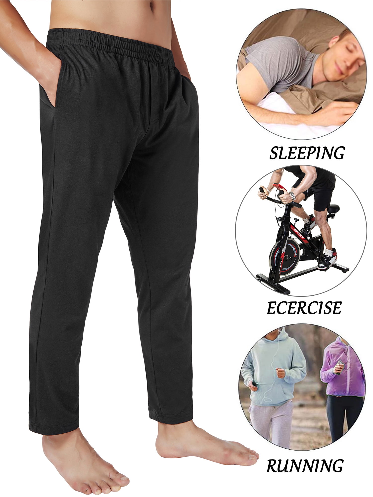 Jersey Cotton Pajama Pants with Pockets 