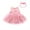 Pink, variant on JIKNTTR Little Girl Elegant Flower Dress Tulle Baby Princess Floral Set Skirt Stylish Fancy Smocked Waist Sundress Sequin A-Line Party Dresses