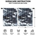 thumbnail image 2 of Blackout Kids Curtains,Dark Blue Camo Irregular Pattern Childrens Insulated Curtains Set Of 2,Bedroom Essentials,Toddler Room Decor 52"x63", 2 of 5