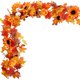 thumbnail image 2 of Oioii Fall Leaf Garland, Artificial Maple Leaf Autumn Garland Fall Leaves Hanging Vines Fall Maple Leaves Thanksgiving Decor for Home Wedding Fireplace Party, 2 of 6