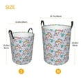 thumbnail image 5 of Balery Unicorn DoingYoga Round Laundry Basket with Handles Waterproof Freestanding Laundry Hamper for Clothes Toys in the Dorm and Family-Medium, 5 of 8
