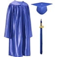 thumbnail image 1 of Toga de graduación preescolar, gorro de graduación, disfraz infantil para fotografía, color real, 1 of 5