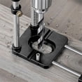 thumbnail image 3 of Woodworking Drill Guide, Woodworking Drill Guide Plastic Adjustable Drilling Template Hole Punch Locator for DIY (Black), 3 of 5