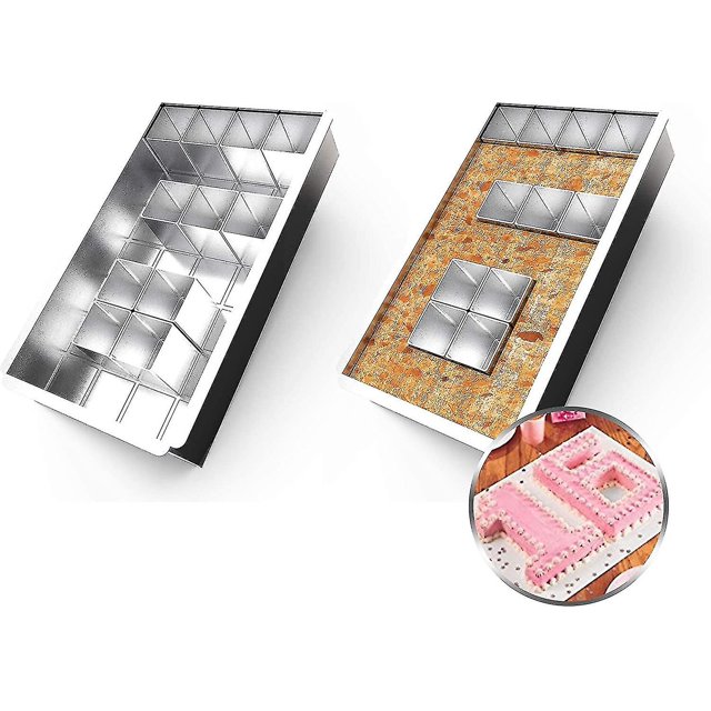Moldes para Hornear de Aluminio YONGSHENG Antiadherente Ajustable Compatible Con Letras Mayúsculas y Números