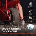 thumbnail image 3 of 99cc 4-Stroke Gas Powered Mini Bike for Teens Ages 13+, Up to 28 MPH, Pull Start, Automatic Clutch, Rear Disc Brake, 145/70-6 Street Tires, 220 lb Capacity, 3 of 8