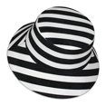 thumbnail image 3 of Gaeub Black And White Stripes Printed Double Sided Reflective Bucket Hat Foldable Sun Hat for Camping Hiking Fishing, 3 of 9