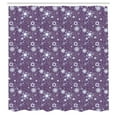thumbnail image 3 of Ambesonne Floral Shower Curtain, Flowers in Purple Tones Art, 69"Wx75"L, Pale Eggplant and Multicolor, 3 of 5