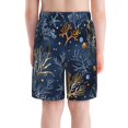 thumbnail image 3 of Cauagu Mystical Underwater Coral Scene Print Swim Trunks for Men,Youth Boys Swim Shorts Compression Liner Beach Shorts Boys' Swimming Shorts 7-20 Years Bathing Suit-X-Large, 3 of 7