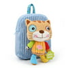 Cartoon Animal Style Toy Plush SchoolbagPlush Backpack Shoulder Baby Bagfor Kids Children 2-5 Years Old(Blue)Blue