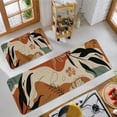 thumbnail image 2 of Boho Mid Century Modern Kitchen Rugs and Mats Set of 2,Farmhouse Style Abstract Tropical Leaf Kitchen Mat for Floor,Non-Slip Washable Kitchen Sink Mats Decor Doormat+Runner Rug, 2 of 5