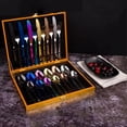 thumbnail image 1 of Ergonomic Design Utensils, Gold Silverware Set, Food-Grade Stainless Steel For Health-Conscious Dining, Stainless Steel Titanium Plating With Rainbow Color Flatware Set, Service For 6 (Ergonomic), 1 of 7