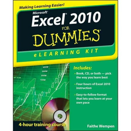 microsoft excel 2010 elearning kit for dummies walmart com