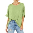 thumbnail image 4 of Sherrylily Women Tops Oversized T-Shirt Short Sleeve Loose Casual Shirts Summer Tee S-2XL, 4 of 6