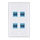 thumbnail image 2 of Placa de pared Ethernet de 4 puertos - VICTEK - Cable Ethernet Cat6 Pl, 2 of 2