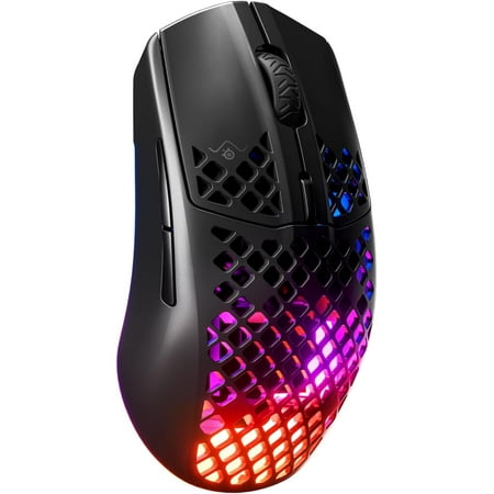 Pre-Owned SteelSeries - Aerox 3 Super Light Honeycomb Wireless RGB Optical Gaming Mouse - Onyx