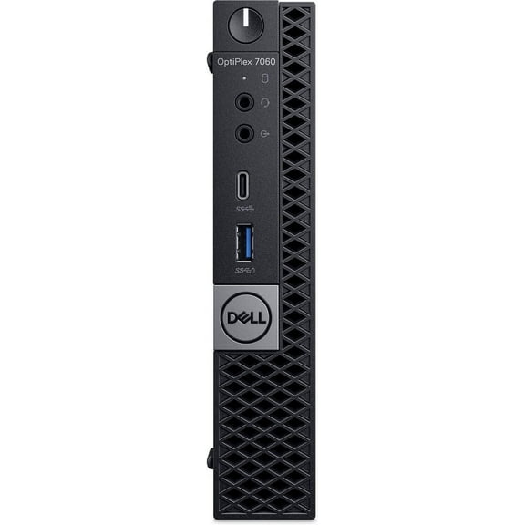 Pre-Owned Dell Optiplex 7060 MFF Micro Form Factor (MFF) Desktop, Intel Core i7-8700T, 32GB RAM, 1TB SSD, Intel UHD Graphics 630, Windows 10 Pro