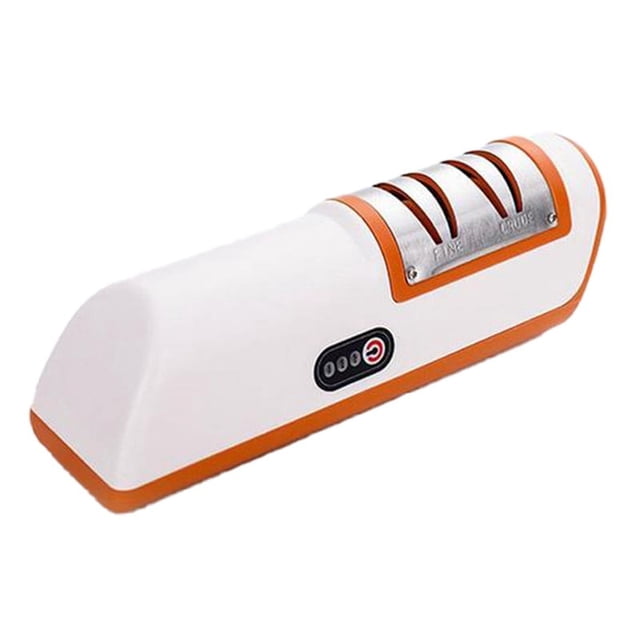 Kitchen Electric Knife Sharpener Multifunctional Automatic 4 Gears Electric Knife Sharpener Kitchen Accessories Orange,1 x sharpener,Orange