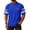 Blue, variant on Men's Short Sleeve V Neck Jersey Style Tops Summer Alphabet Pattern Printed T-Shirt The 250 Years of USA Flag Design Short Sleeves,Red,M