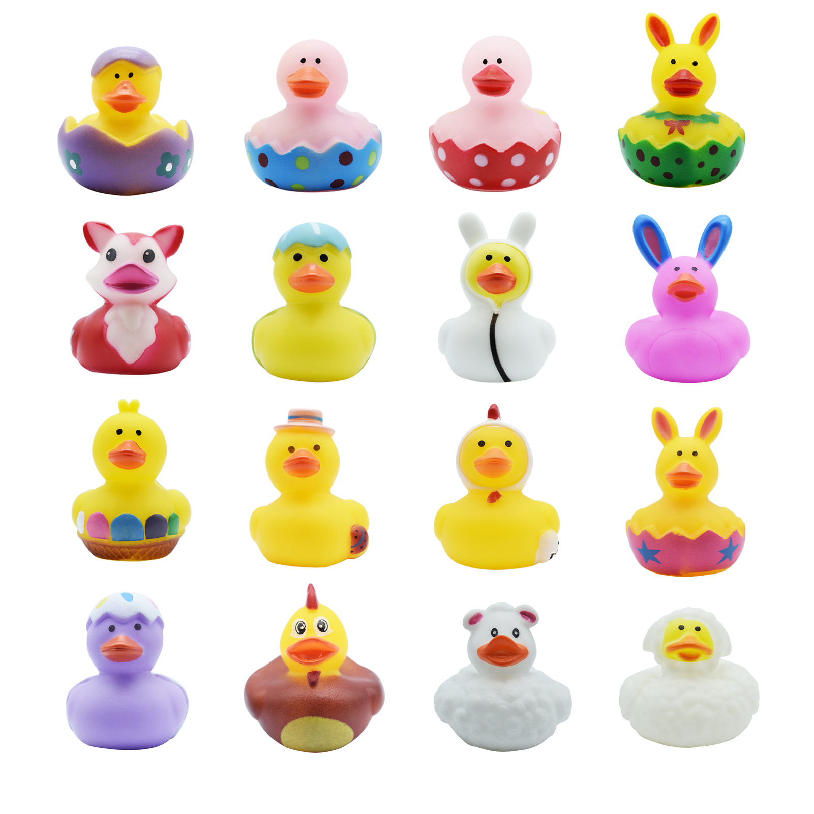 Mini Rubber Ducks 25/50 Pcs Sensory Play Stress Relief Toys for Kids