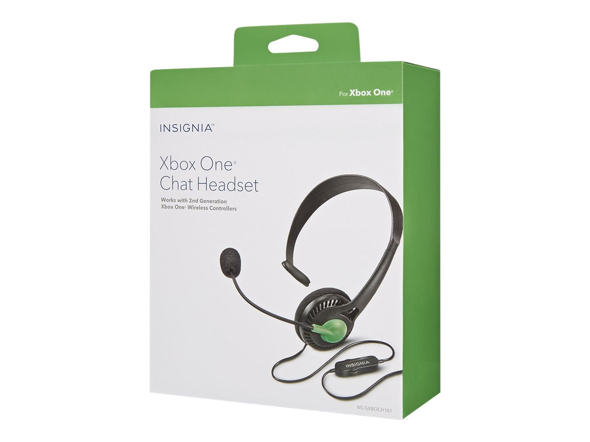 Insignia Chat Headset NS GXBOCH101 Headset on ear wired 3.5 mm jack black for Xbox One S Xbox One X
