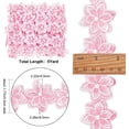 thumbnail image 5 of 5Yard 3D Organza Flower Lace Edge Trim Ribbon Pearl Beads Edging Trimmings Embroidered Applique Fabric, 5 of 9