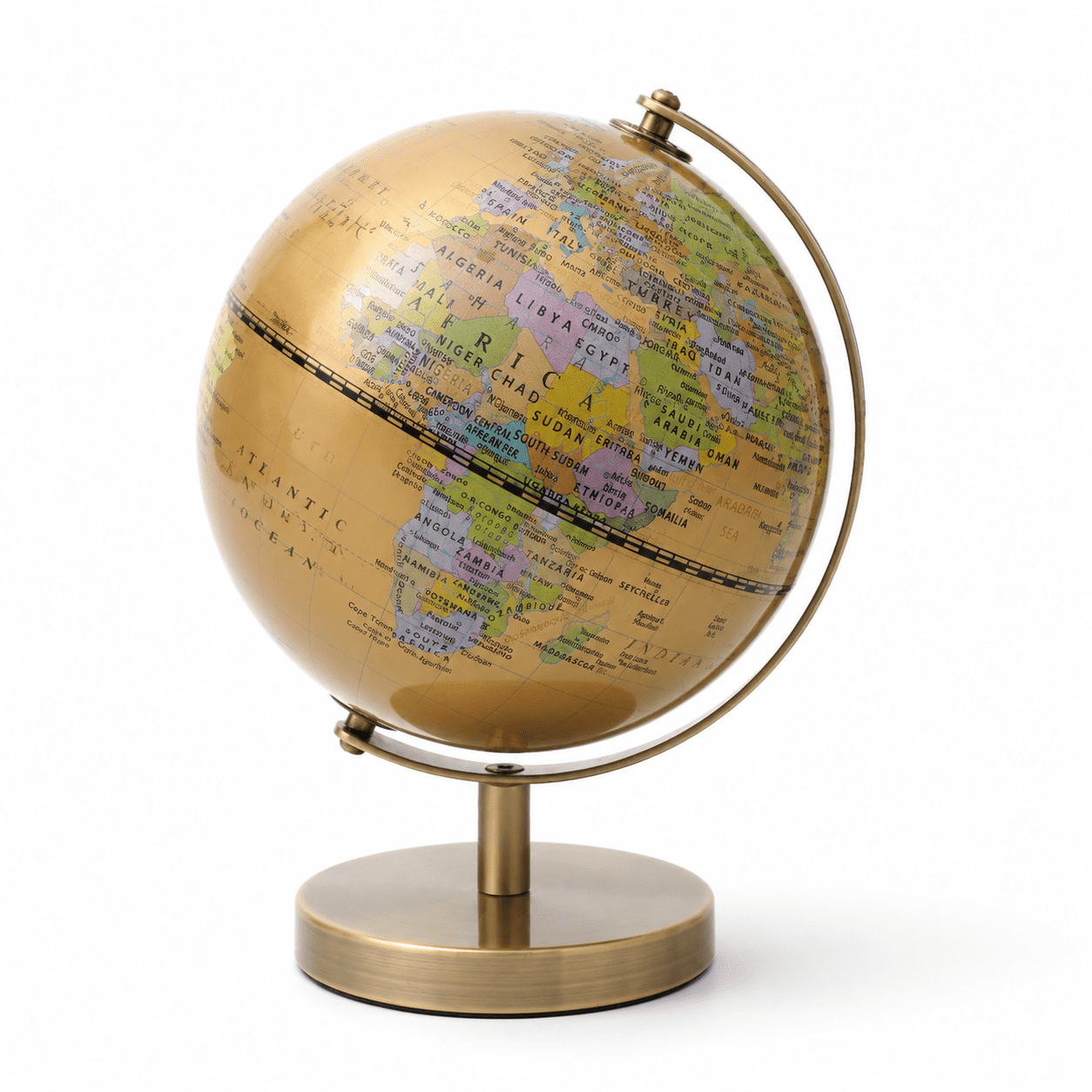 World Globe For Learning 6 Inchal Earth With Metal Stand And Adults Interactive Geography Globes Stuclassroom Home Desk Library D