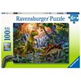 thumbnail image 1 of Ravensburger : Puzzle 100 pcs XXL / Dinosaur Oasis, 1 of 2