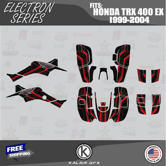 Kalair GFX Graphics Kit for Honda ATV TRX 400EX (1999-2004) Electron Series