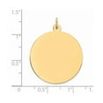 thumbnail image 2 of Yellow Sterling Silver Charm Pendant Personalized Flat Back Satin 33 mm 26, 2 of 2