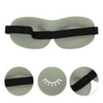 thumbnail image 3 of Unique Bargains 1 Pc Eyelash Pattern 3D Eye Mask for Rest for Travel Polyester Sponge Gray, 3 of 4