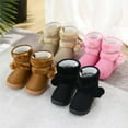 thumbnail image 7 of Hpapadks Snow Boots for Girls Winter Lined Warm Comfortable Zipper Ankle Booties Non Soft Sole Casual Outdoor Footwear Girl Winter Boots Khaki, 7 of 7